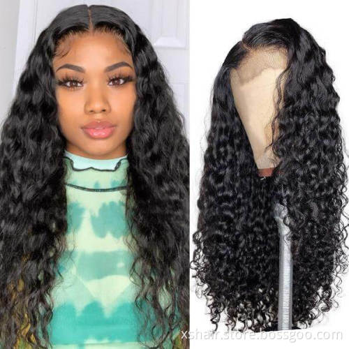 Best Price 40 Inch Full Lace Front 100% 360 Woman Short Wig Human Hair